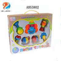 Hot sale Mini Plastic Promotional Toys and handheld funny bell toys Baby rattle With Colorful Design