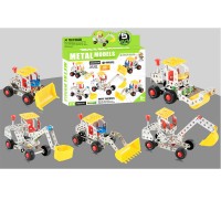 Educational toy DIY self-assembling metal building blocks truck for kids