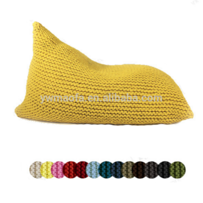 European Modern Style Indoor Handmade Adult Crochet Bean Bag Chunky Knitted Bean Bag Chair