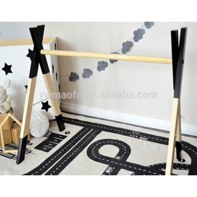 Wholesales High Quality Wooden baby play gym baby activity gym stylish nursery baby wooden gym stand