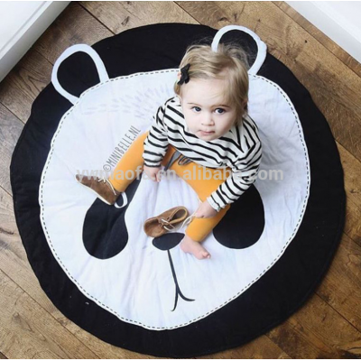 Wholesales INS Hot selling Baby Floor Playing Mat Kids Cotton Activity Gym Panda Designed Crawling Rug