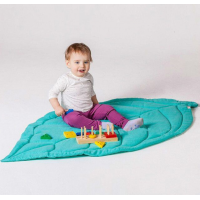 Amazon Top Selling Baby Cotton Rugs Creeping Crawling Mat Cartoon Sleeping Rugs Game Mat Cotton Floor Play Mat Leaf Blanket