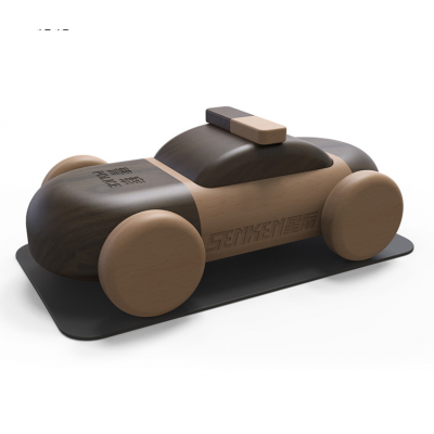 Wholesales Baby Wooden Car Model Toys Walnut Wood Craft Car Model For Kids