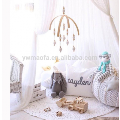 Wholesales Baby Bedding Crib Mobile with Hanging Wooden Beads Rattle Toys