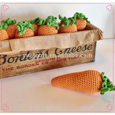 Wholesales Baby Crochet Amigurumi radish Stuffed Toys Kids Handmade Vegetable Toy