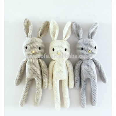 Wholesales Baby Crochet Amigurumi Toys 100% Handmade Knitted Bunny Toy