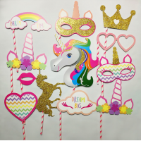 Wholesales 2019 New Products Baby Shower Favors Party Supplies Unicorn Photo Booth Props